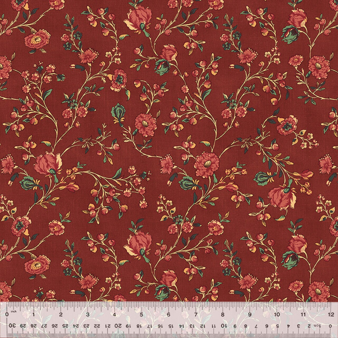 Fabric Windham Berry Blooming Vine Duchess by the Quarter Yard 54576-1